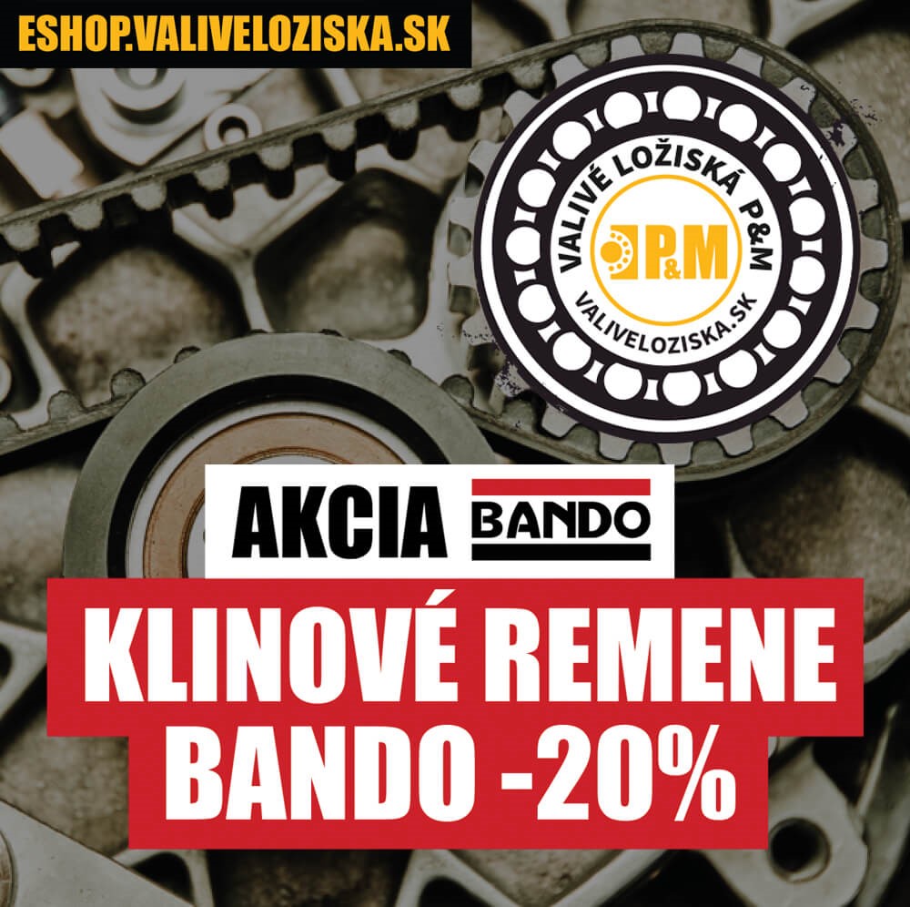 Akcia klinové remene BANDO -20% Akcia klinové remene BANDO -20%
