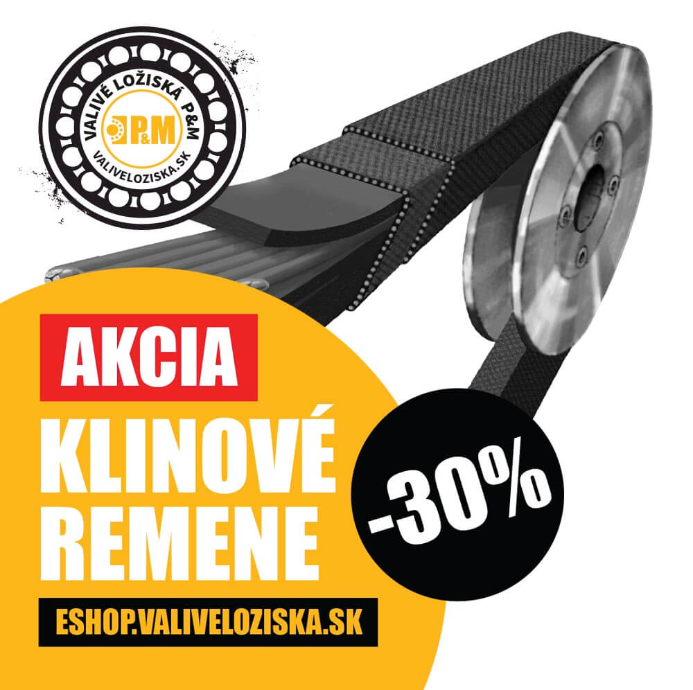 Akcia klinové remene 30%